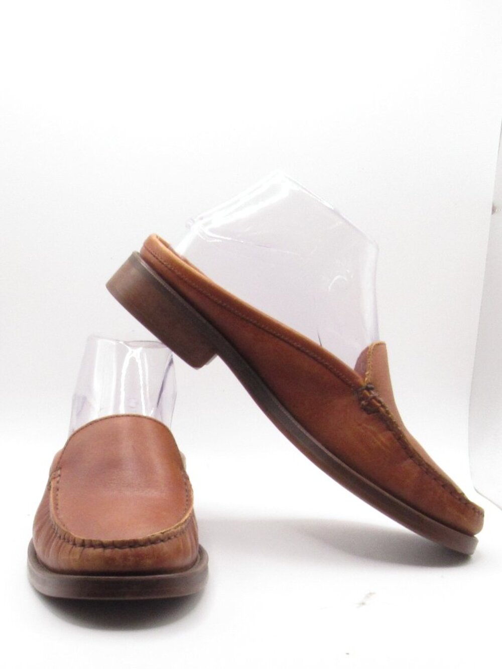 Weejuns by GH Bass Brown Helen Women's Leather Mules Size 7.5 Slides Slip-Ons